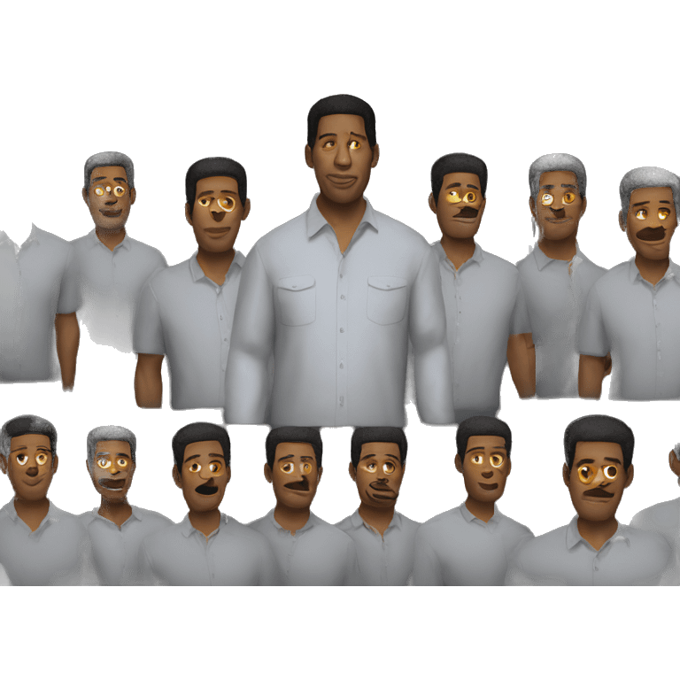 hyper realistic denzel washington wearing shirt emoji