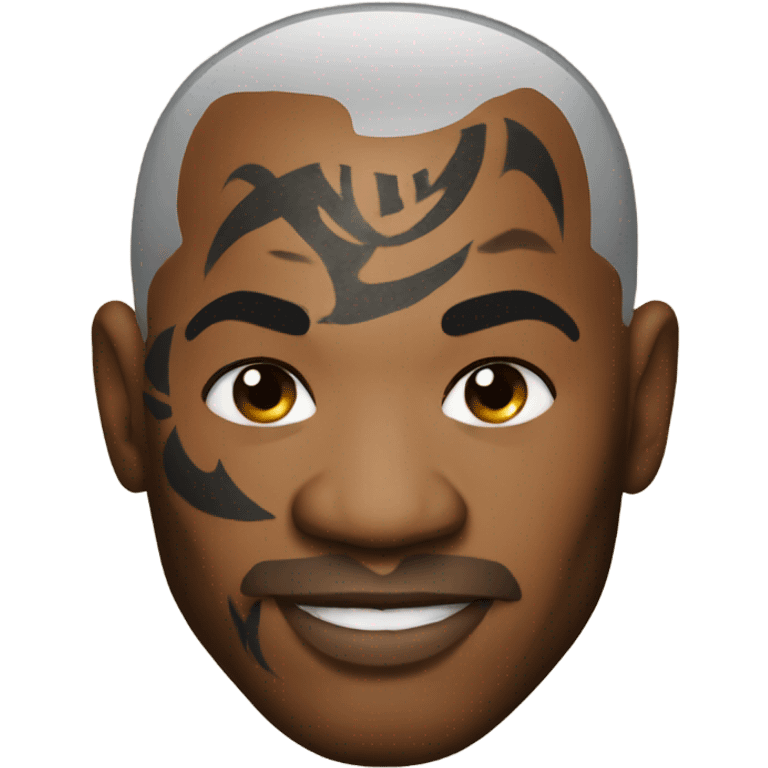 mike tyson with face tattoo emoji