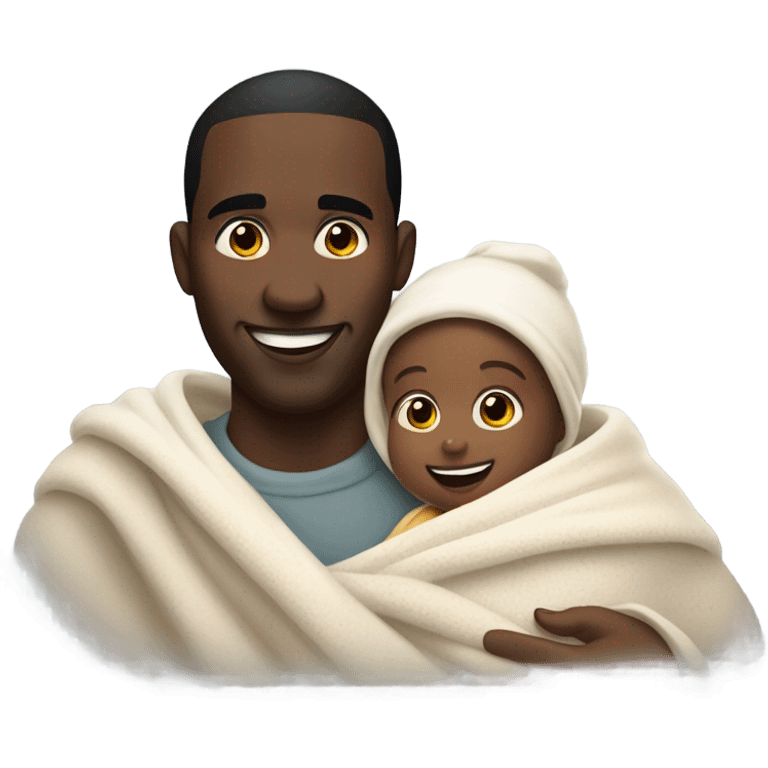 Diddy and a baby emoji