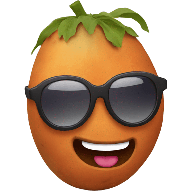 Sweet potato with sunglasses  emoji