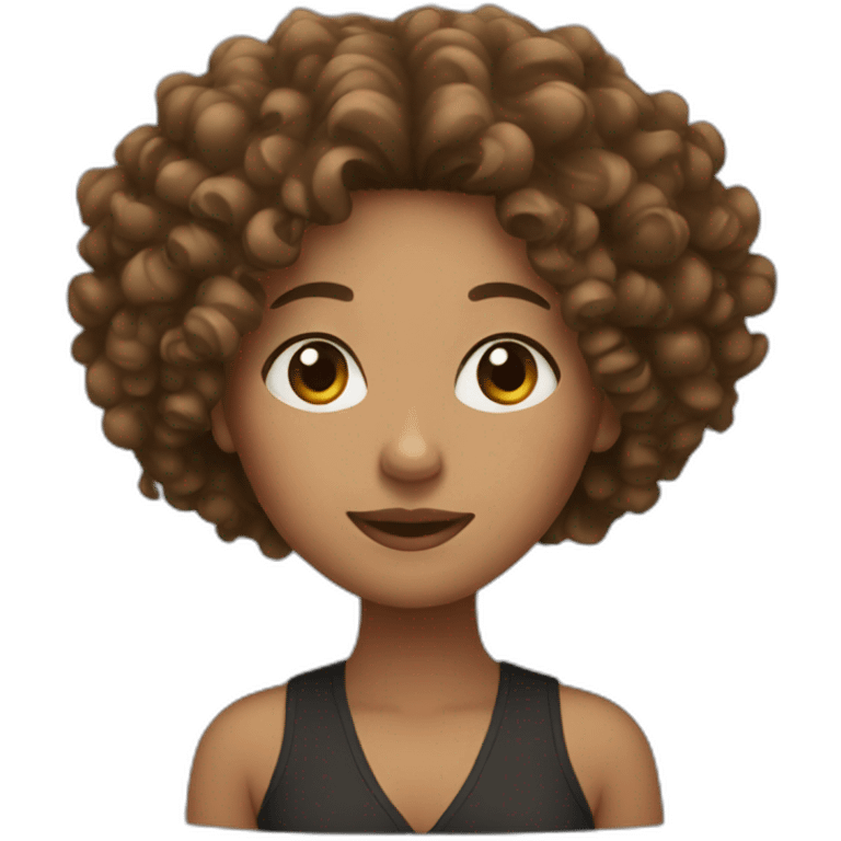 women with curly hair emoji