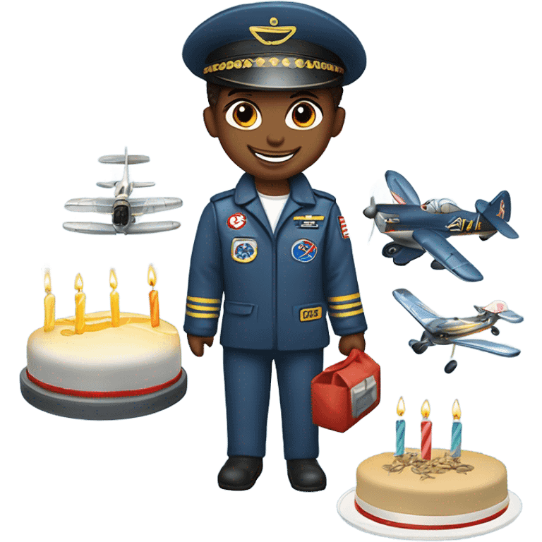 Rola do c as a fighter pilot celebrating his birthday emoji