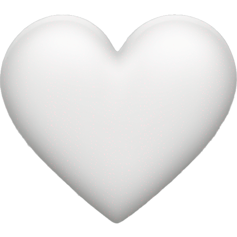 White heart iphone emoji