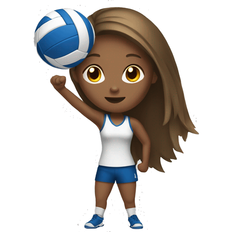 Girl playing volleyball emoji