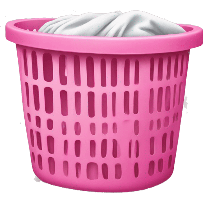 Pink laundry basket emoji