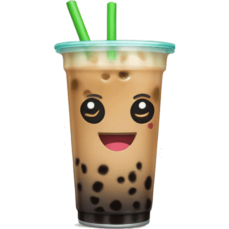 Boba tea with bow emoji