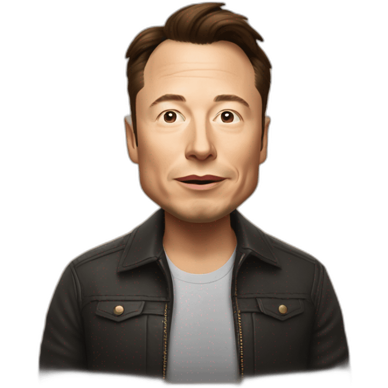 elon musk dans une caleche emoji