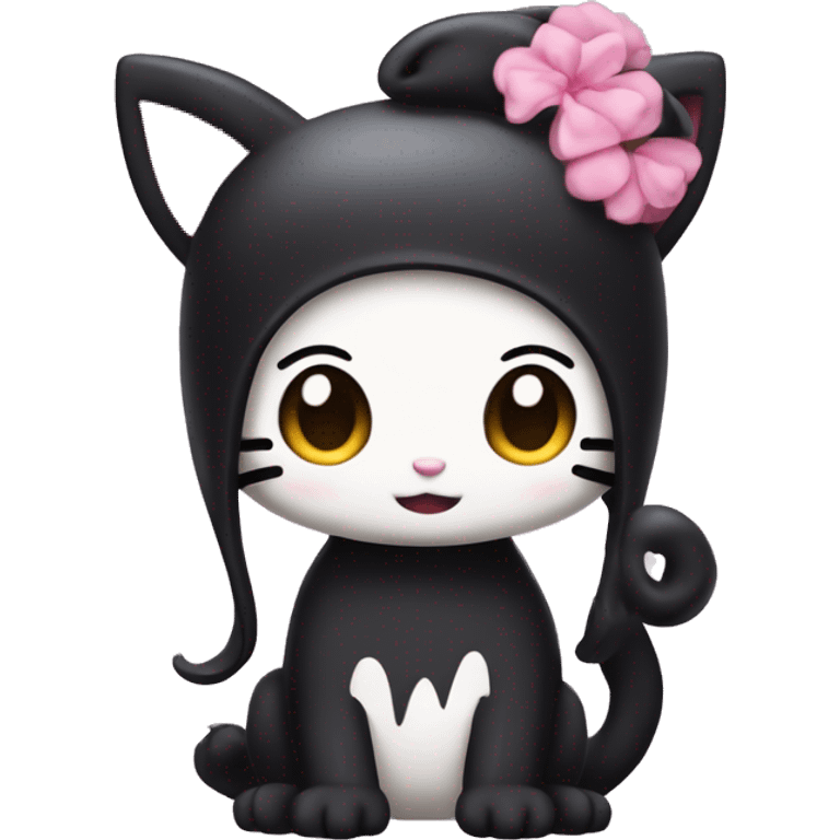 Kuromi from hello kitty emoji