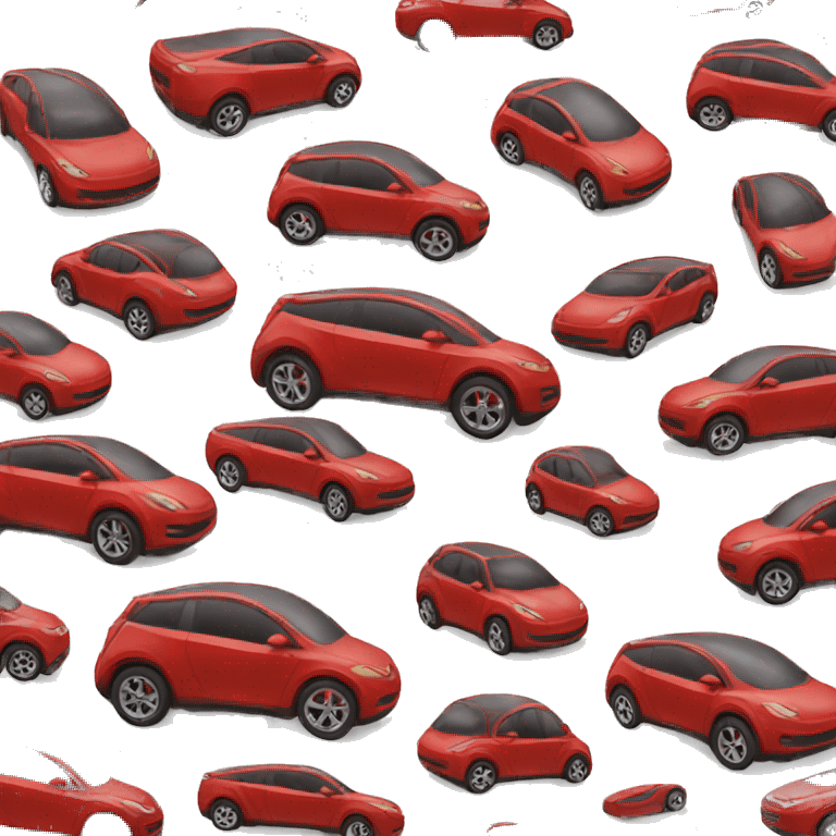 Red electric car emoji