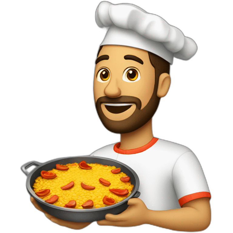 Hombre haciendo paella emoji