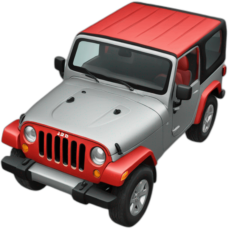 a jeep red color emoji