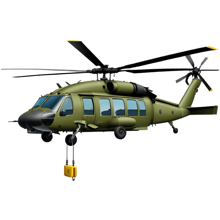 Sikorsky UH-60 Black Hawk - Sikorsky (Model Year: 2022) (Iconic colour: Olive green) emoji