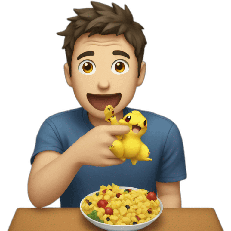 guy eating pokemon emoji