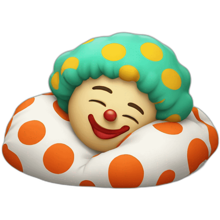 clown sleeping emoji