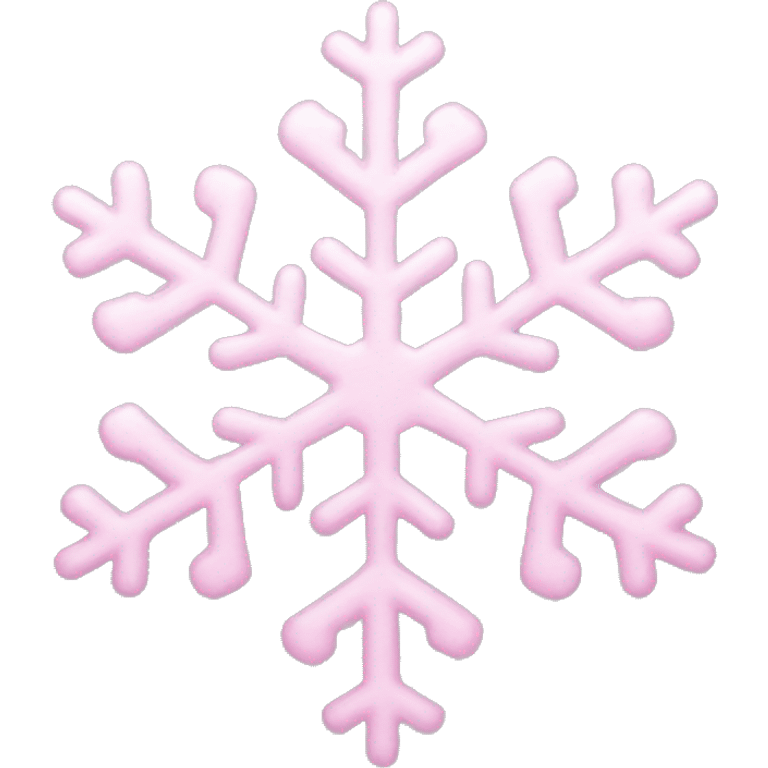 pastel pink snowflake  emoji