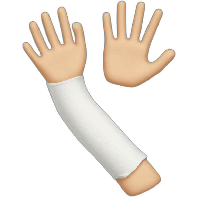 arm in a cast emoji