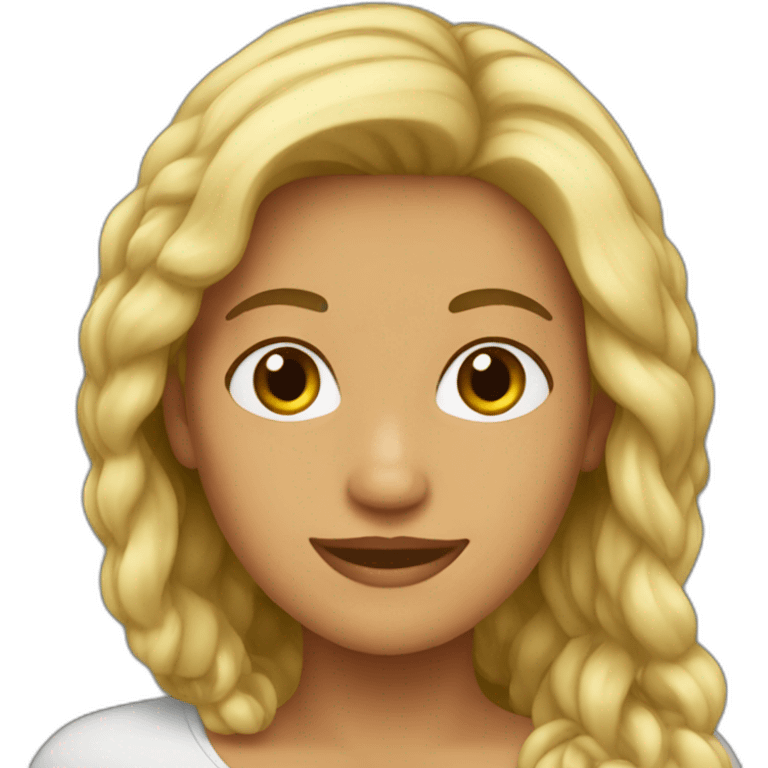 Mujer de pelo colorado emoji