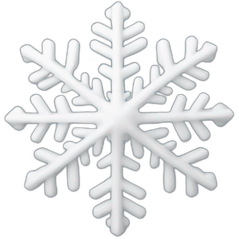 3D snowflake  emoji