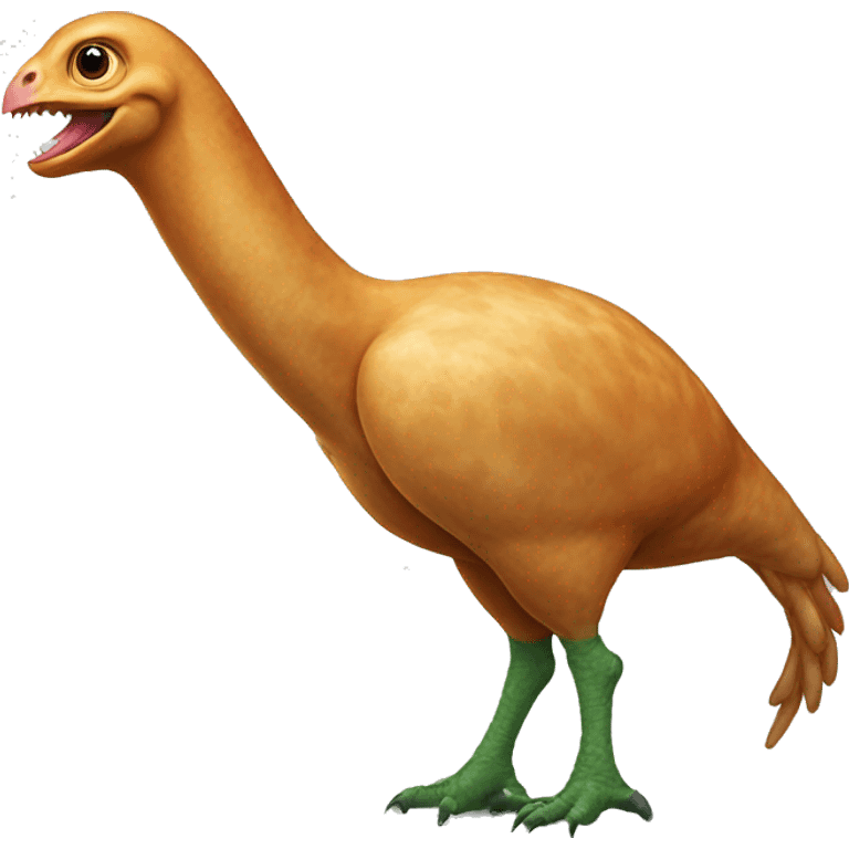 poultry leg with dinosaur emoji