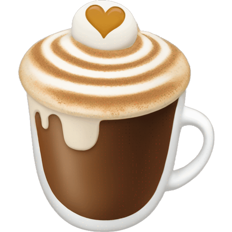 cappucino heart emoji emoji