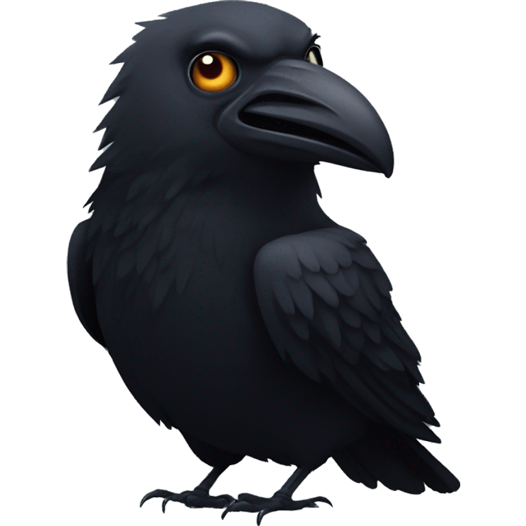 Horror crow emoji