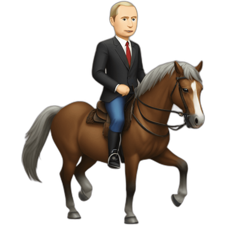 shirt less putin on horseback emoji