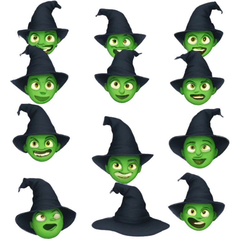 Elphaba flying emoji