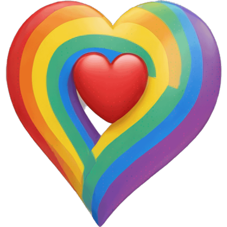 Heart and a Rainbow  emoji