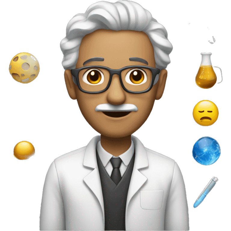 physicist with hadache emoji