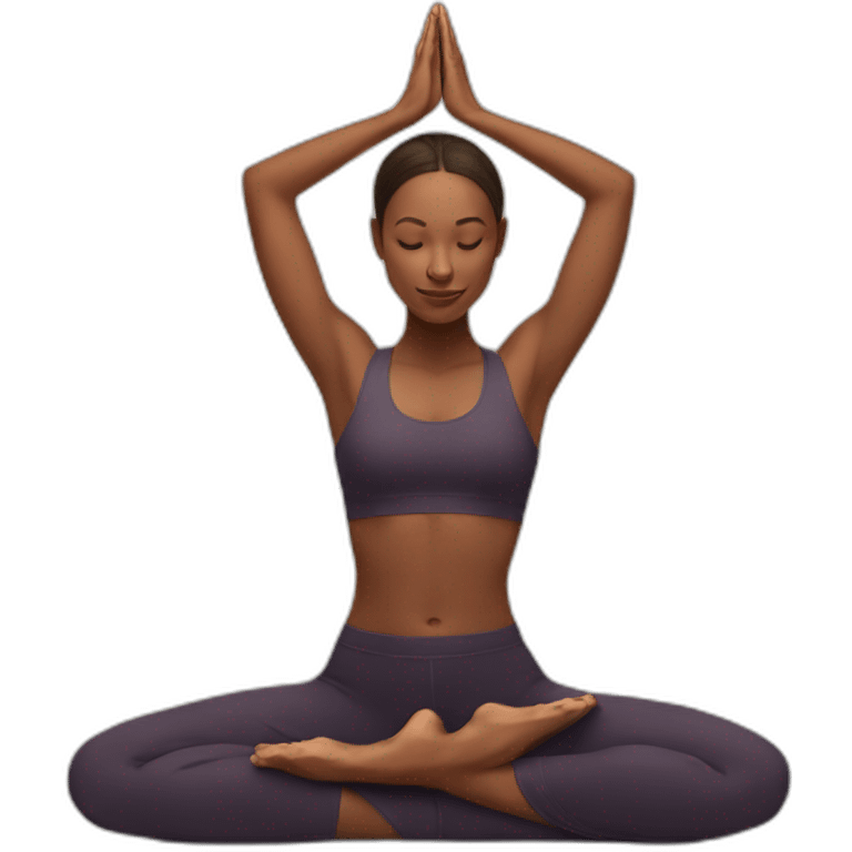 yoga position emoji