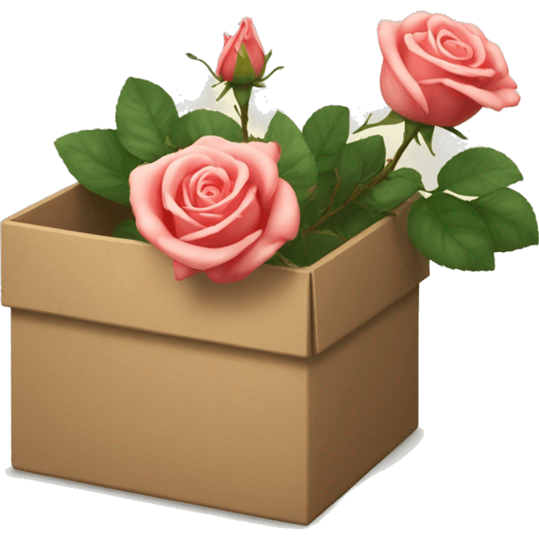 latona roses in a box  emoji