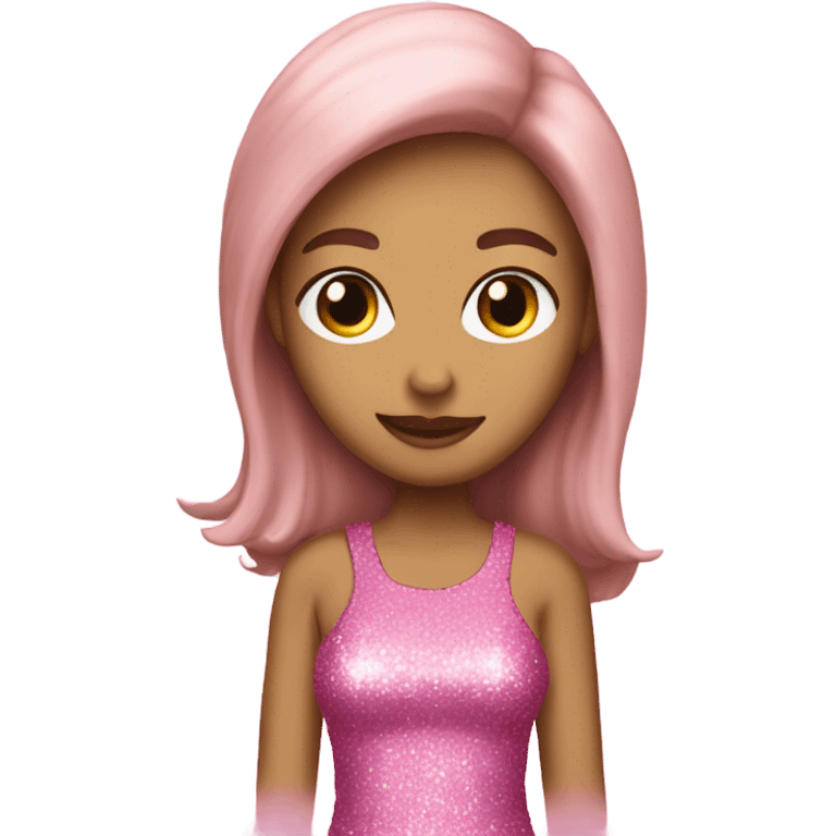 The name Rochelle in pink glitter emoji