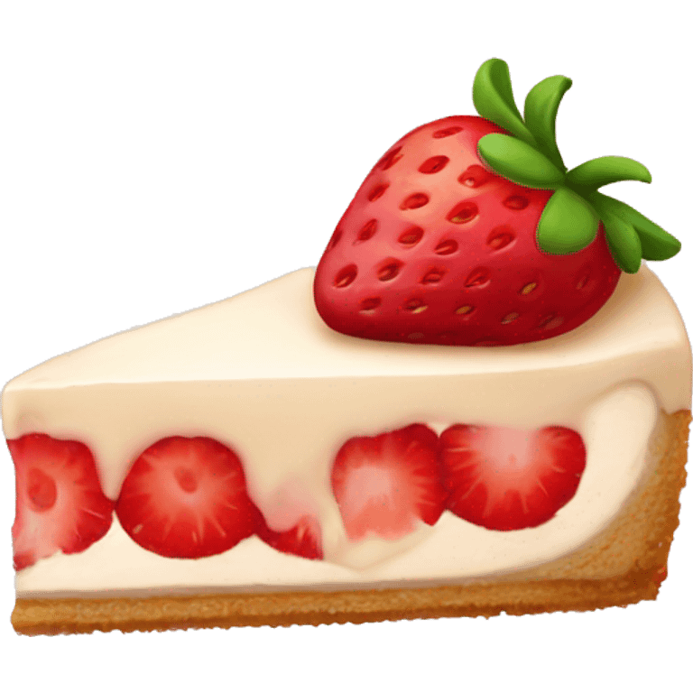 Strawberry cheesecake emoji