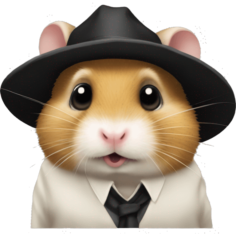 Gangster hamster emoji