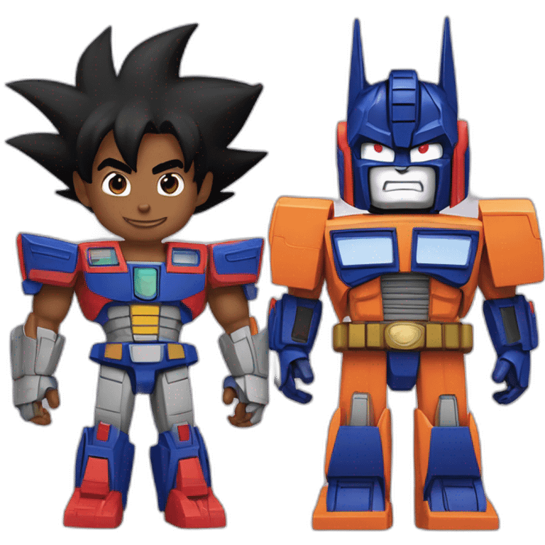 Optimus Prime and Son Goku emoji