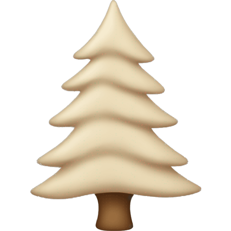 Beige Christmas’s tree emoji