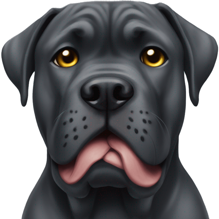 Cane Corso cropped ears Christmas  emoji