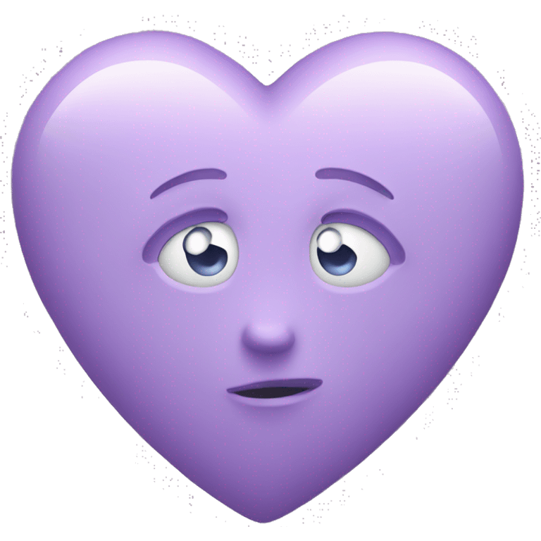 Lilac heart emoji