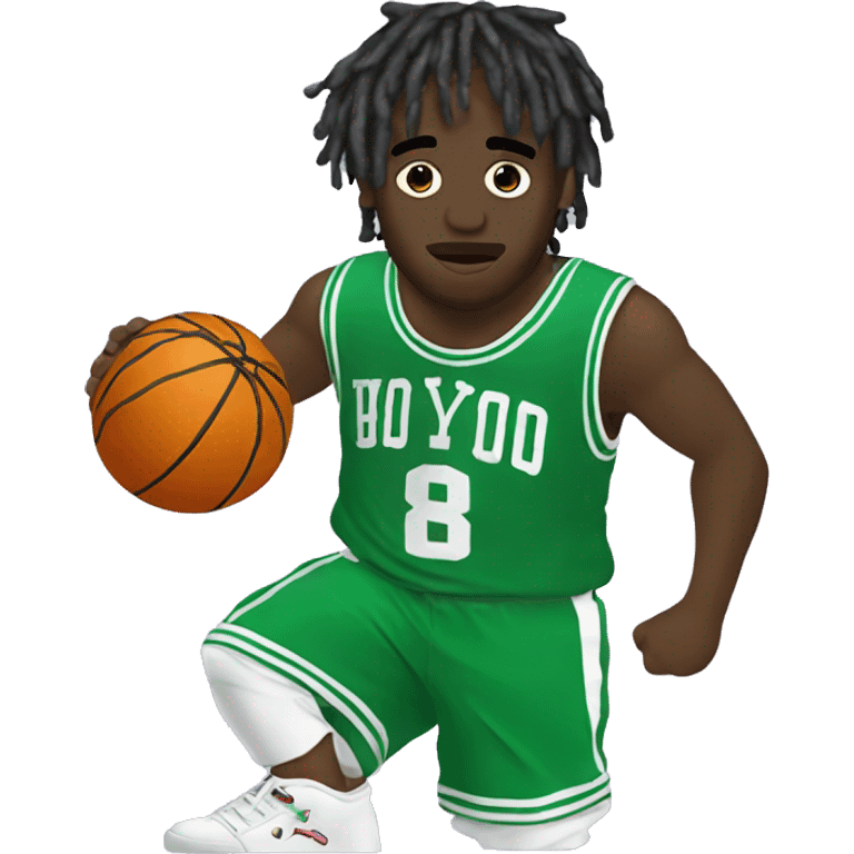 Lil uzi vert with a basketball emoji