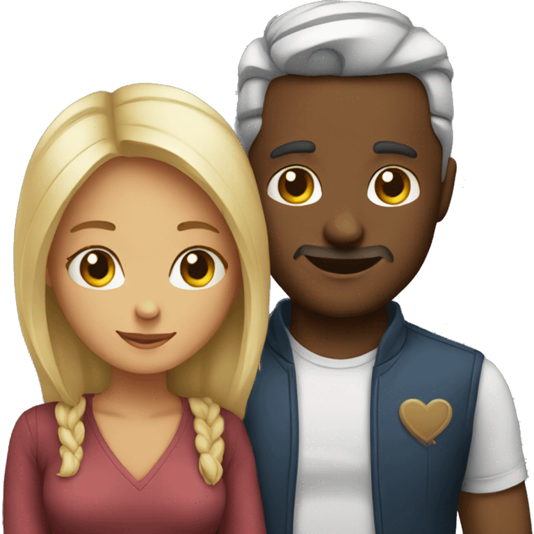 Couple love emoji