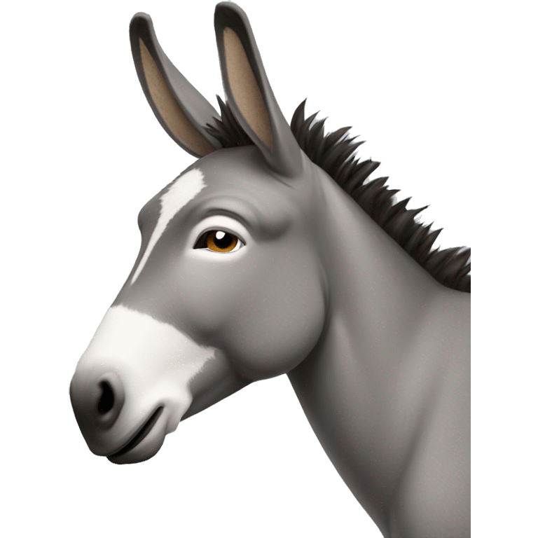 donkey with eyes closed emoji