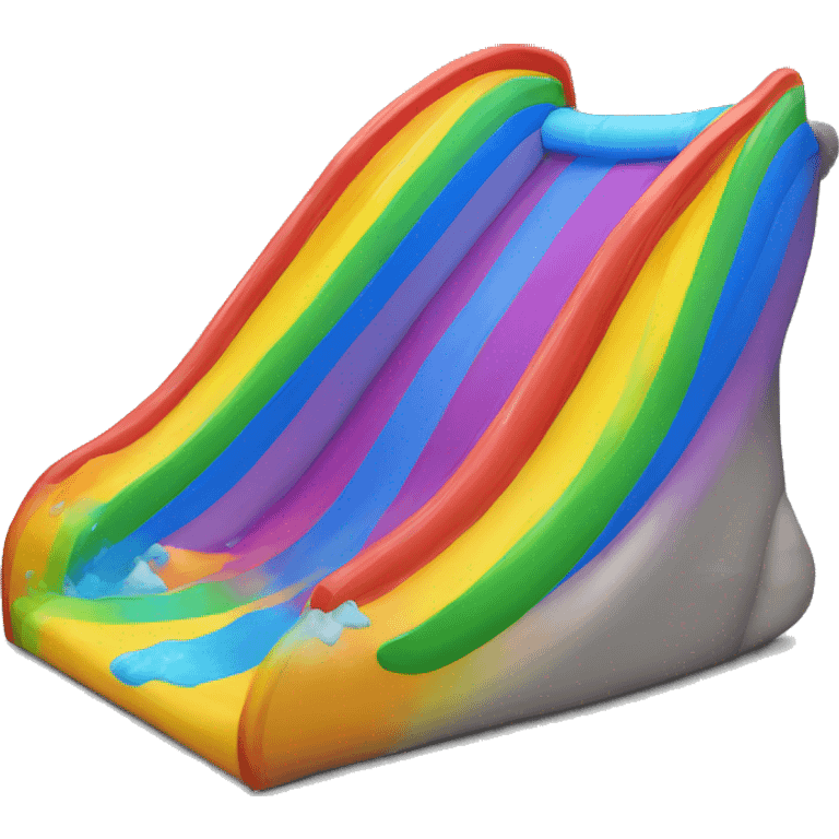 Rainbow slide emoji