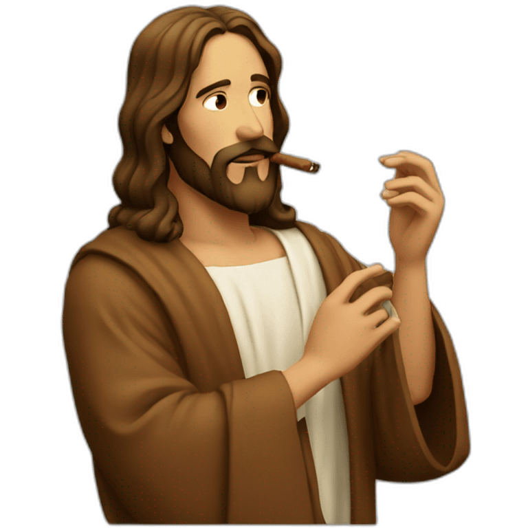 jesus smoking emoji