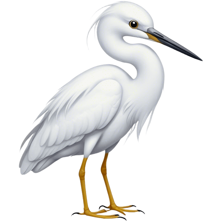 little egret emoji