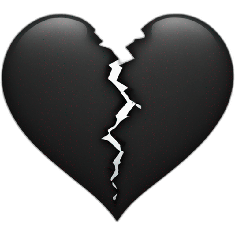 Black broken heart emoji