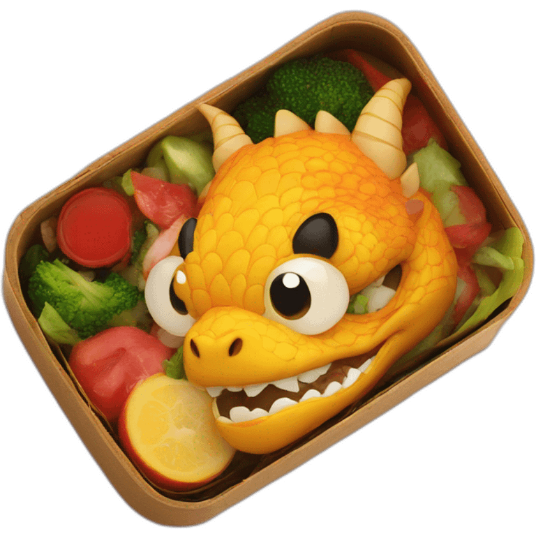 dragon bento box emoji