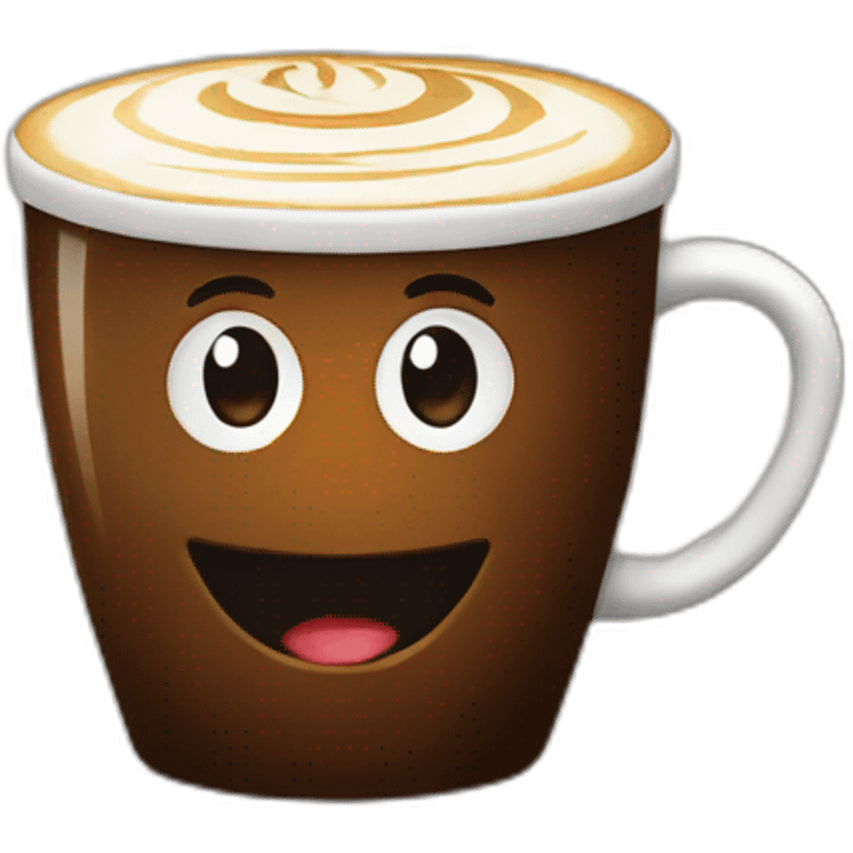 happy coffee emoji