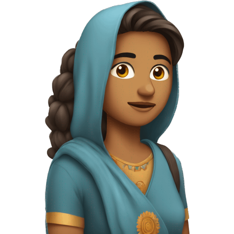 indian young adult coming back from the states emoji