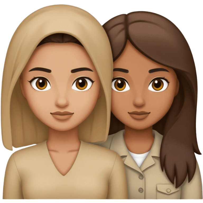 Sahar and Chelsea emoji