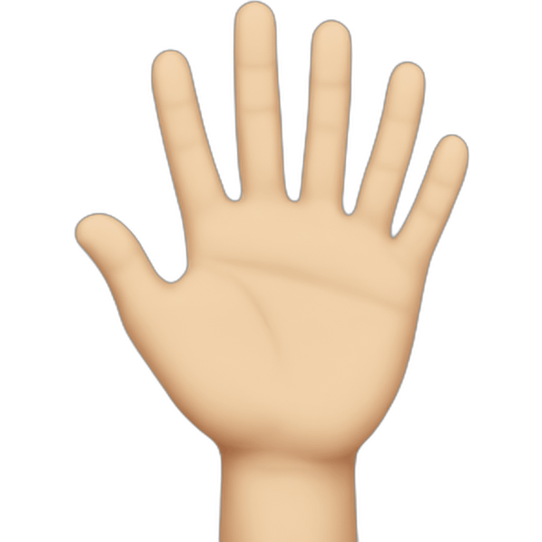 Promise hand  emoji